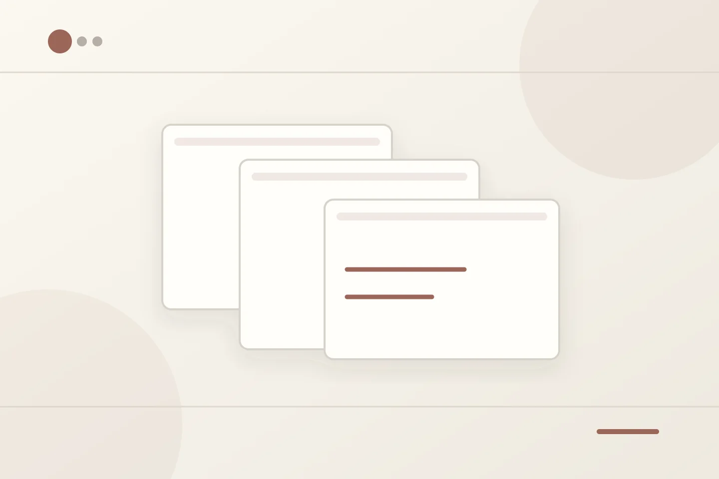 A website brief card showing goals, pages, content and acceptance steps.