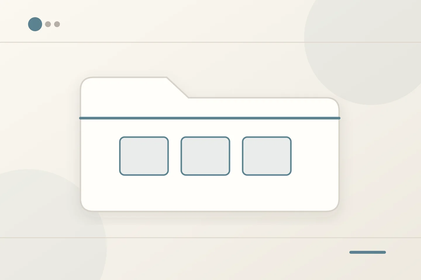 A handover folder connecting access, files, editing and support